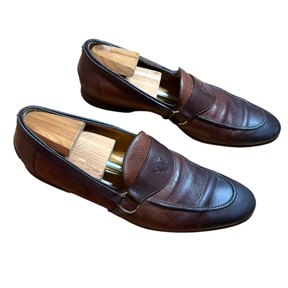 GUCCI Men’s Gradient Brown Loafers 10D - Picture 4 of 8
